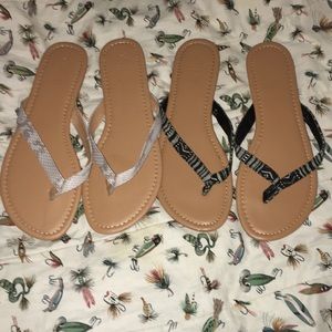 Lot of size 8 flip flops
